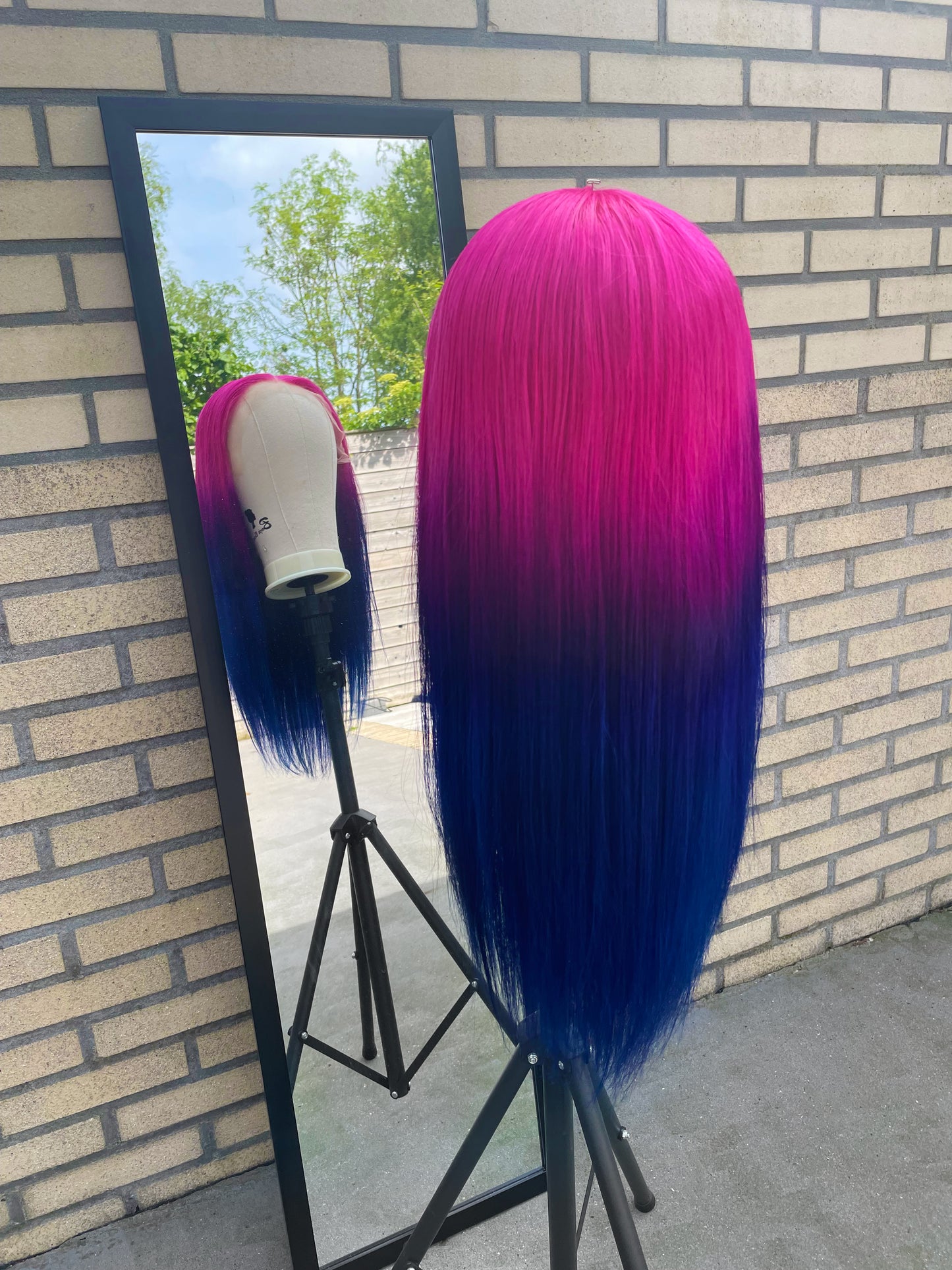 Bi Pride - Lace Front Human Hair Wig - Made To Order