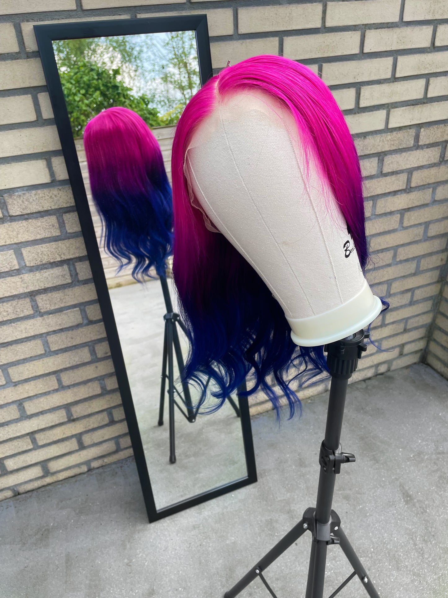 Bi Pride - Lace Front Human Hair Wig - Made To Order