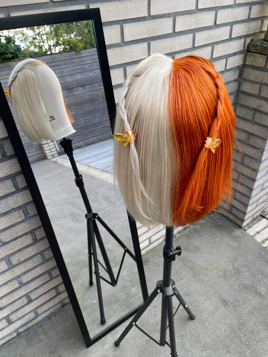 Pumpkin Spice - Lace Front Human Hair Wig - Made To Order